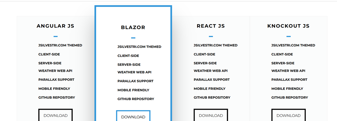 Jason Silvestri Creating 2024 Web API Demos for Download, using Blazor, AngularJS, ReactJS and KnockoutJS