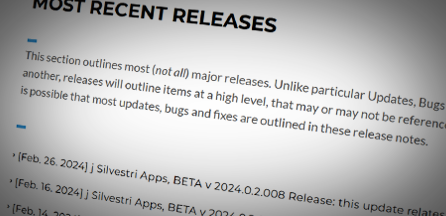 Jason Silvestri Latest Releases, Bug Fixes & More!